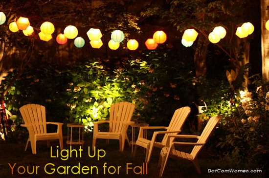 fall garden lights