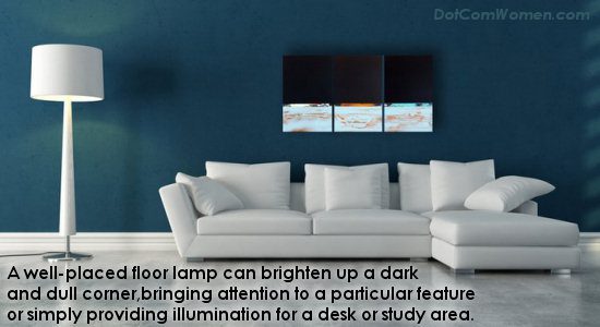 Floor lamps in home lighting