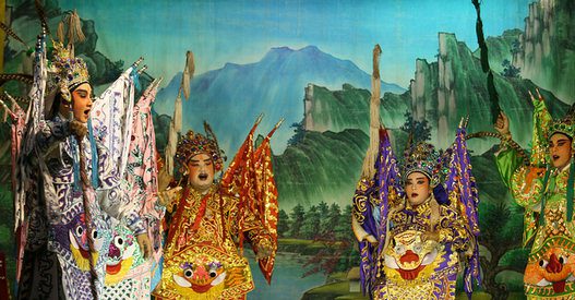 Chinese Opera as a part of the Festivities at the Hungry Ghost Festival in China