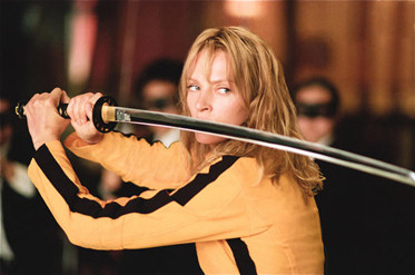Uma Thurman as The Bride in Quentin Tarantino’s “Kill Bill Volumes 1 & 2”