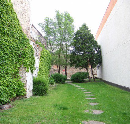 Landscaped Garden with stone path