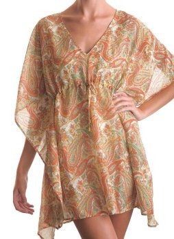 Paisley St. Barths Resort Tie-Front Caftan