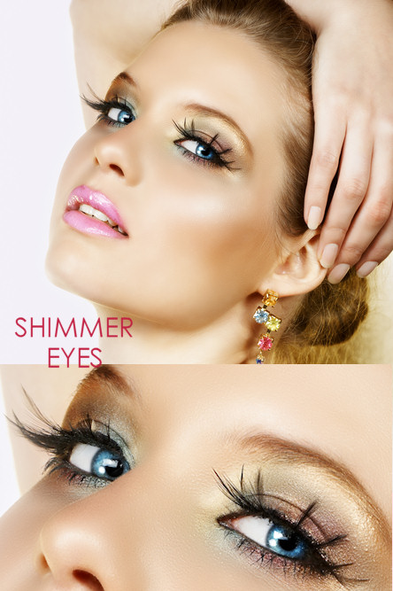 Shimmer Eyes Party Makeup