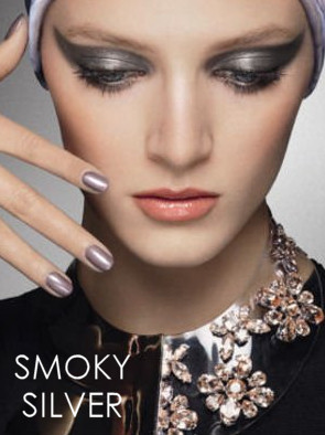 Smoky Silver Party Makeup Look by Dior