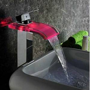 LED waterfall tap