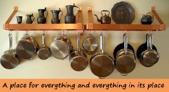 a place for everything and everything in its place