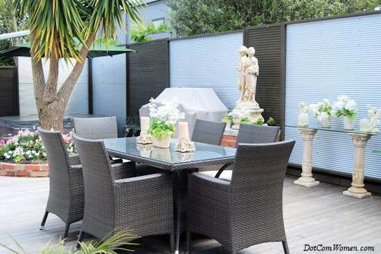 backyard dining