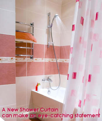 bathroom shower curtain