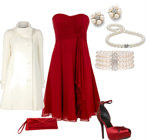 Classic Red Christmas Party Outfit