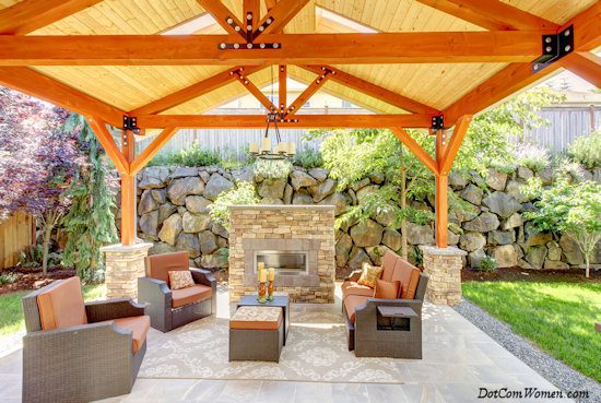 covered backyard canopy