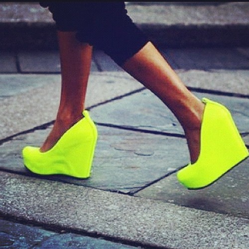 Neon isn't one of the most flattering colors to carry, no matter what the trend reports say