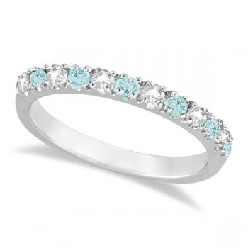 aquamarine anniversary ring
