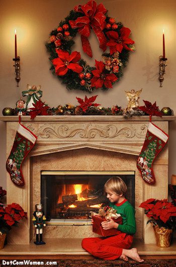 Traditional Red and Green Christmas Decorations