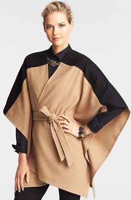 Colorblock Cape by Ann Taylor - Winter 2014 Coats