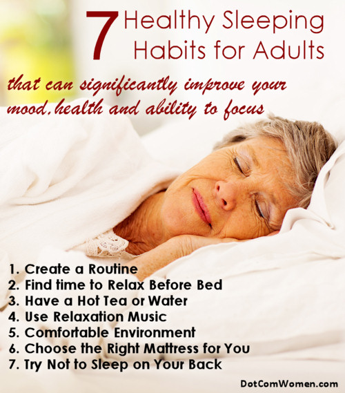 Top 7 Healthy Sleeping Habits for Adults
