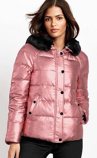 Metallic Pink Angel Puffer by Victorias Secret