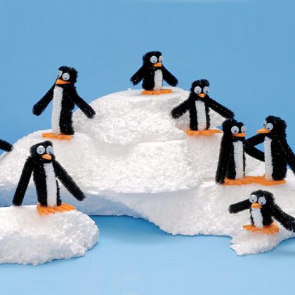 pipe cleaner penguins