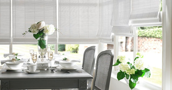 white conservatory blinds