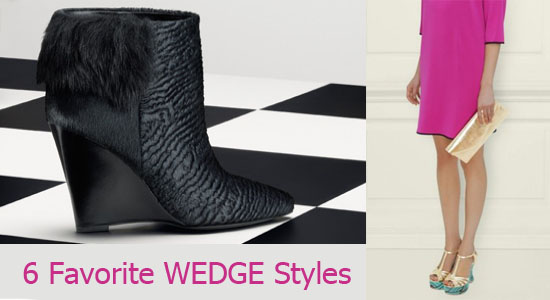6 favorite wedge shoe styles