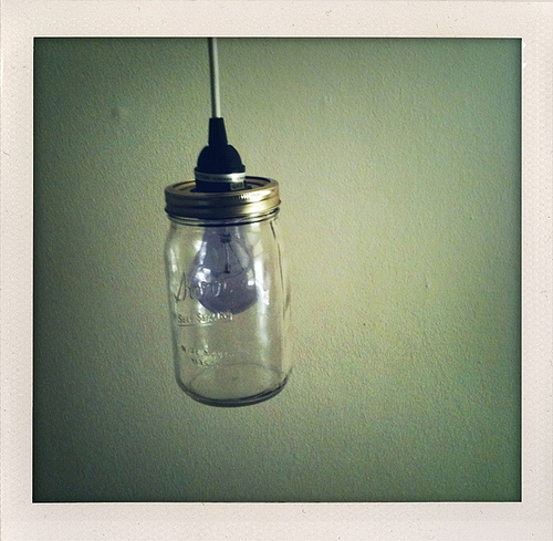 mason jar hanging light