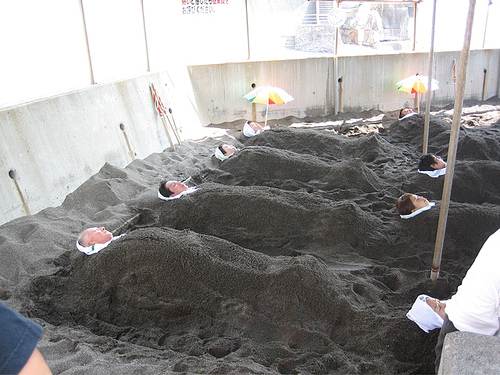 Hot Volcanic Sand Bath Spa Therapy, Japan