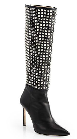 Manolo Blahnik studded boots