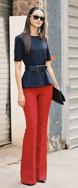 Peplum Top Outfit