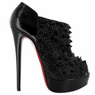 spiked booties by louboutin
