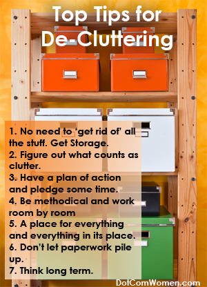 Top Tips for De-cluttering