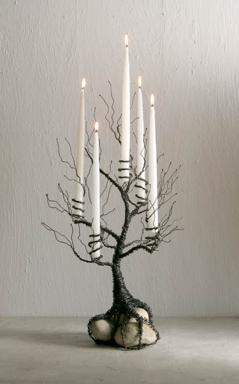 Wire Tree Candle Holder