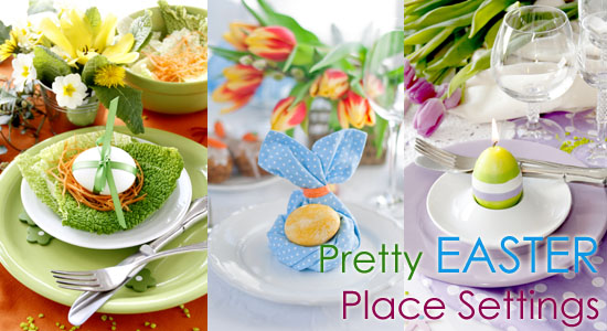 Pretty Easter Table Setting Ideas