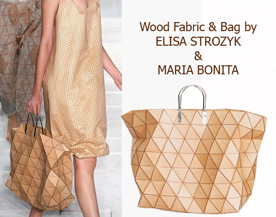 Wooden Bag and Dress by Elisa Strozyk & Maria Bonita