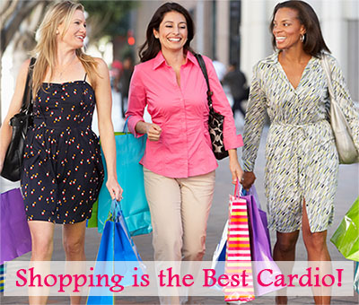 Shopping is the Best Cardio - Exercising with friends ideas