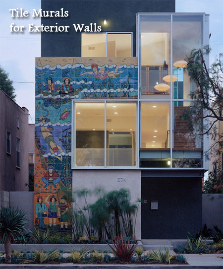 Tile Murals for Exterior Walls