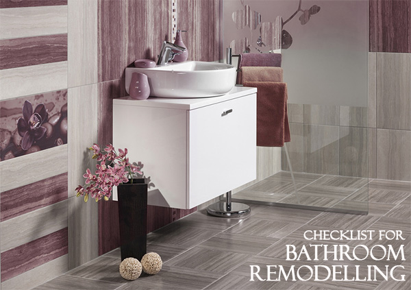 Checklist for Bathroom Remodelling