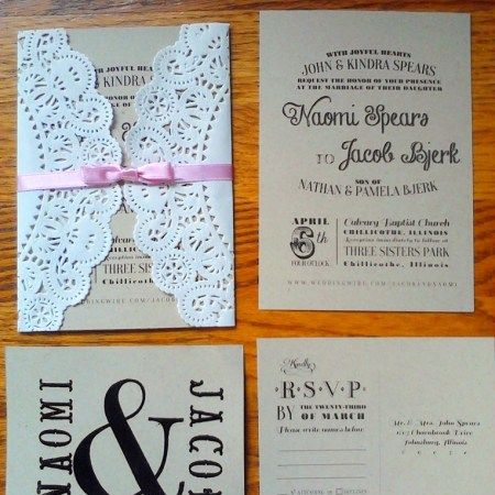 Paper Doily Invitations - DIY Wedding Idea