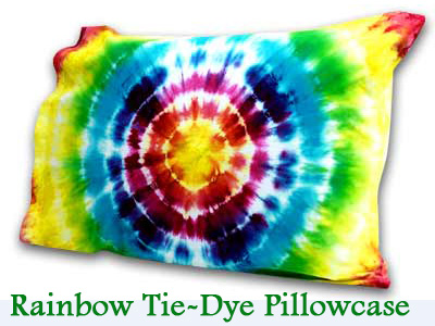 DIY Rainbow Tie Dye Pillowcase