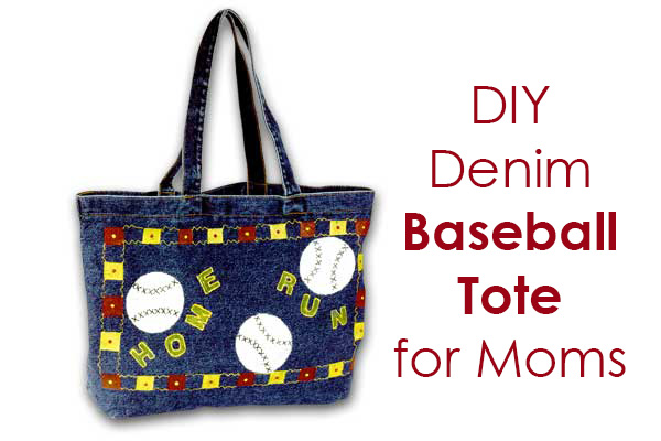 DIY Baseball Tote Bag for Moms