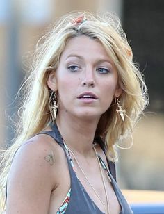 Blake Lively Created a Statement with Edgy, Dagger Earrings