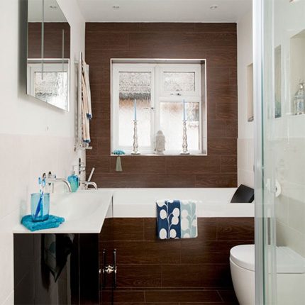 Natural light can make a small bathroom look bigger
