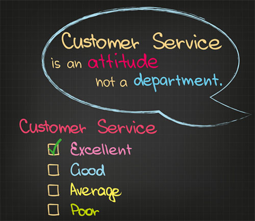 Customer service is an attitude, not a department