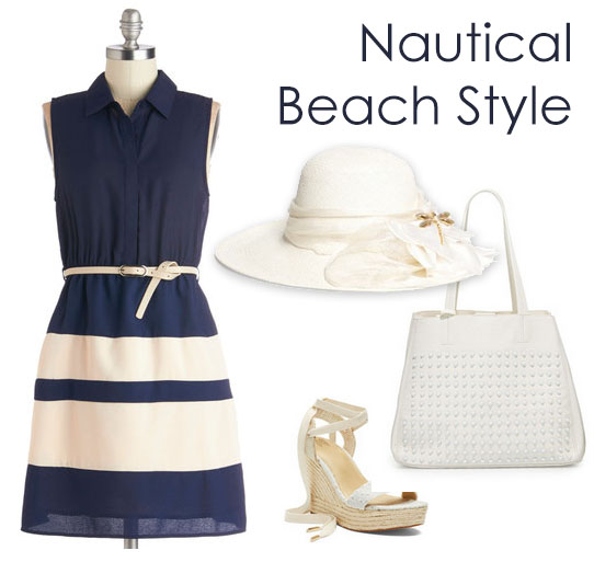 Nautical Beach Style Outfit Idea