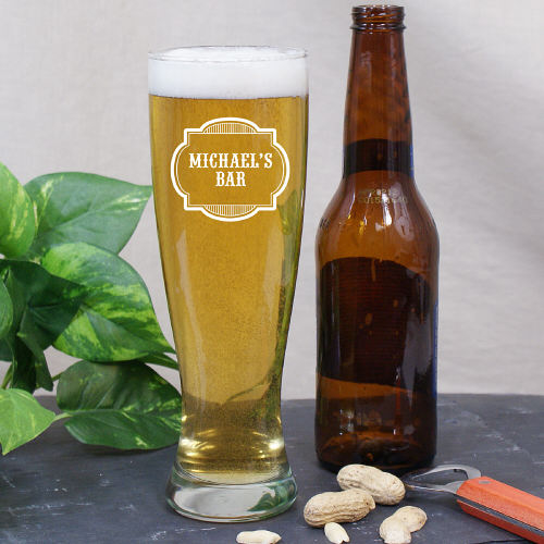 Personalized Pilsner Glass - Inexpensive Christmas Gift Ideas for Men