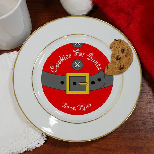 Personalized Santa Cookie Plate