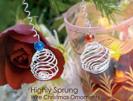Highly Sprung - DIY Wire Christmas Ornaments