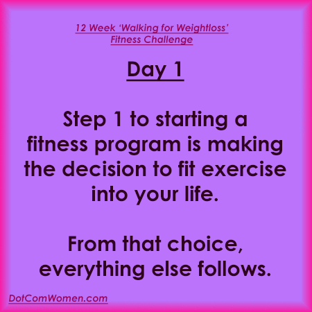 Fitness Tip - Day 1