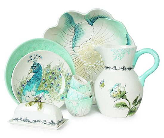 Fitz and Floyd Peacock Collection