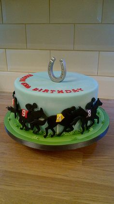 Horse Racing themed cake
