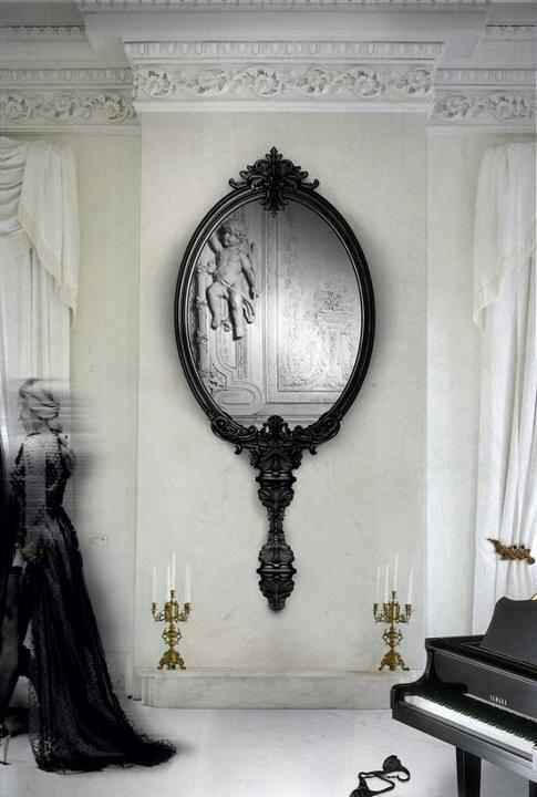 A Key Piece like an Ornate Mirror makes for a great Wall Display