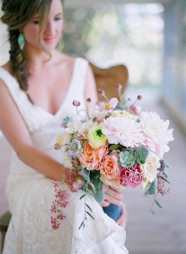 Pastel Wedding Bouquet